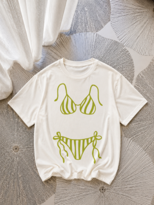 Koszulka oversize „Pistachio Bikini Club”