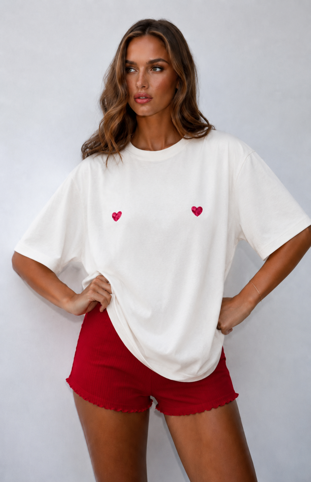 Koszulka oversize „Little Romance” - obrazek 2