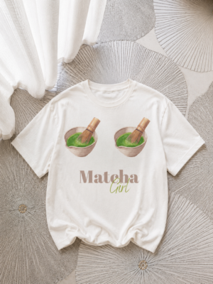 Koszulka oversize „matcha addict”