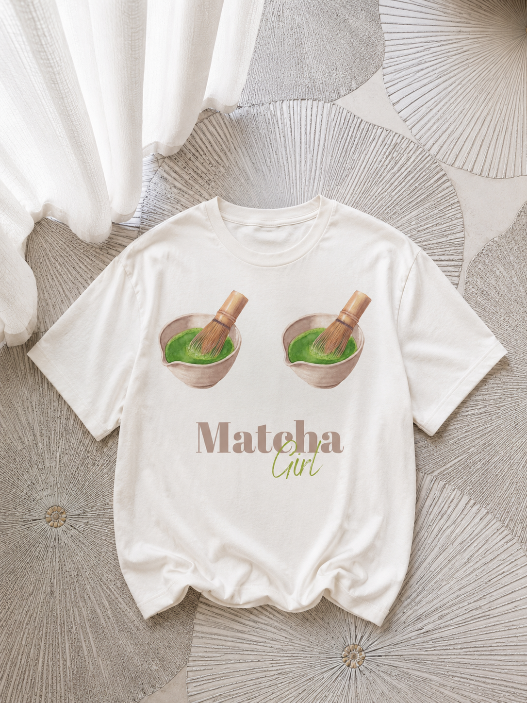 Koszulka oversize „matcha addict”