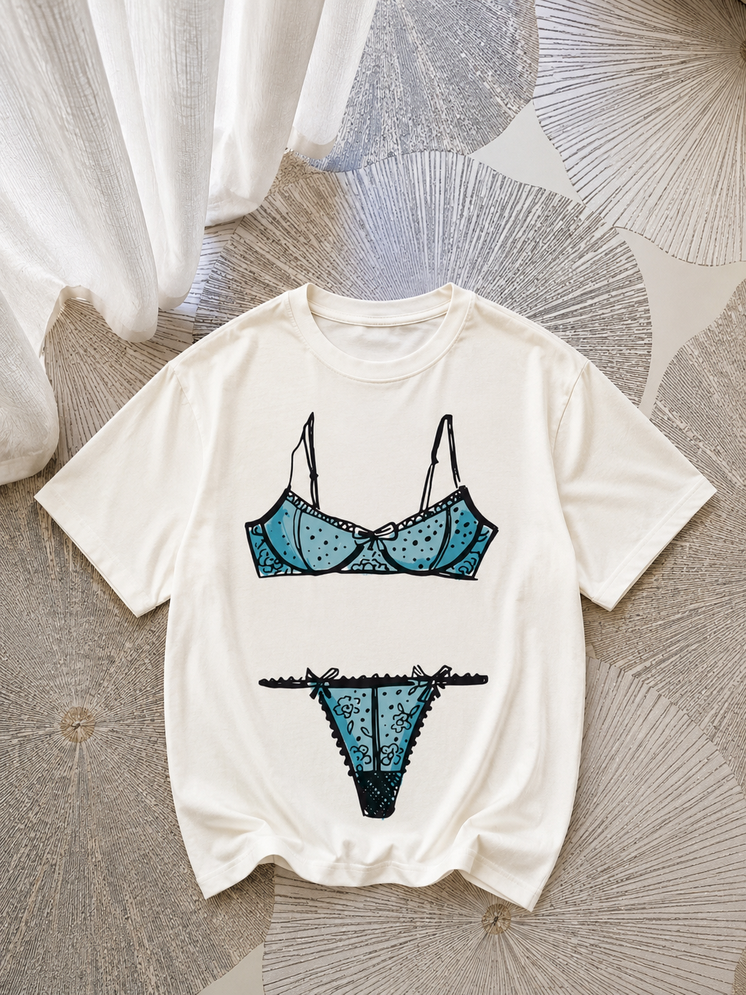 Koszulka oversize „Sapphire Intimates”