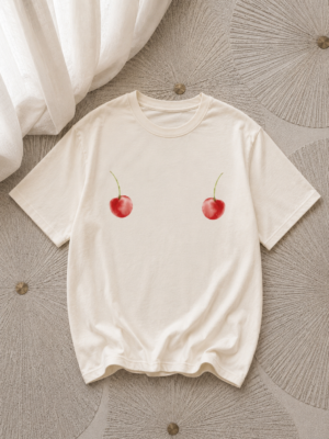 Koszulka oversize „Cherry Babe”